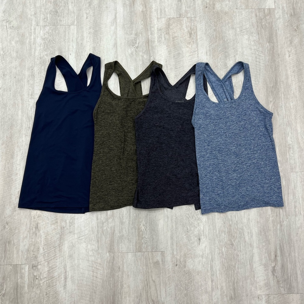 4 Beyond Yoga Tie Back Scoop Neck Tanks Size S